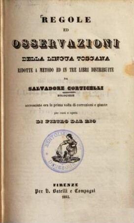 Regole ed osservazioni della lingua toscana
