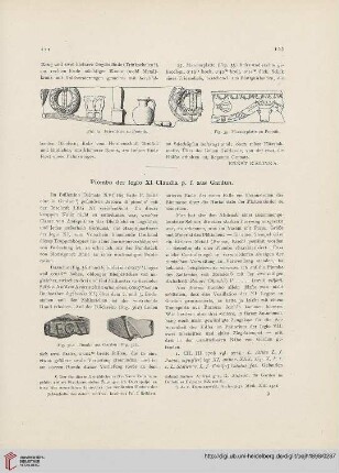 1: Piombo der legio XI Claudia p. f. aus Gardun