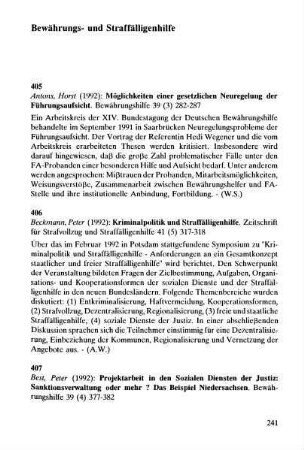 241-256, Bewährungs- und Straffälligenhilfe