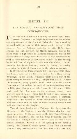 Chapter XVI. The Mongal Invasions and their consequences