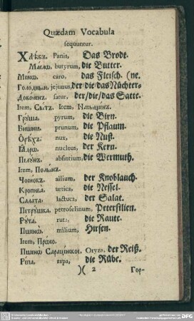 Quaedam Vocabula sequuntur