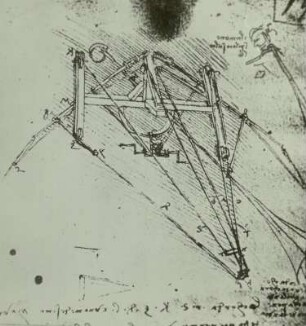 Luftfahrzeug, Zeichnung Leonardo da Vinci