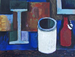 Stillleben mit blauem Krug III