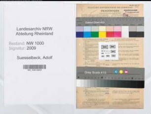 Entnazifizierung Adolf Suesselbeck, geb. 01.07.1907 (Kaufm.Angest.)