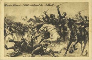 Theodor Körner's Gebet während der Schlacht.