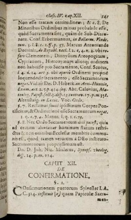 Caput XII. De Confirmatione