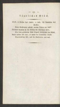 Ländliches Glück.