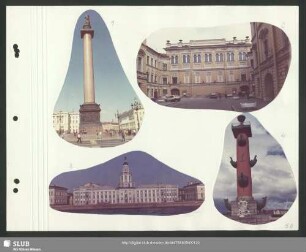 Erinnerungsfotos vom Stadtrundgang in Leningrad