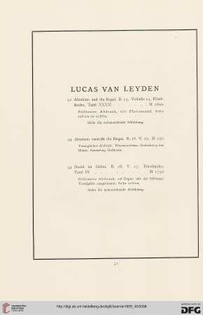 Lucas van Leyden (Nr. 42 - 52)
