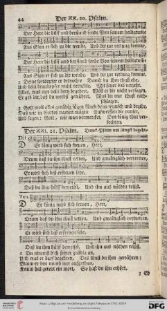 (Der XXI. 21. Psalm - Der XXX. 30. Psalm)