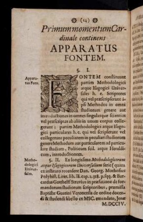 14-35, Apparatus Fontem