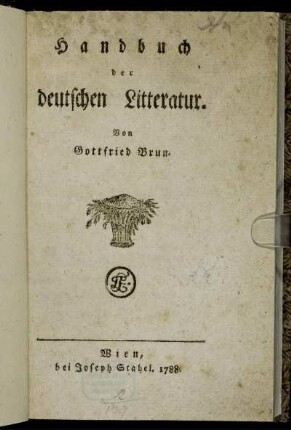 Handbuch der deutschen Litteratur