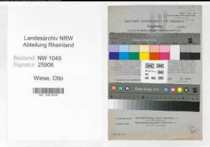 Entnazifizierung Otto Wiese , geb. 11.07.1904 (Jurist)