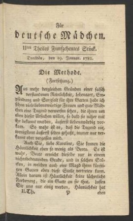 IIten Theiles Funfzehentes Stück