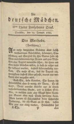 IIten Theiles Funfzehentes Stück