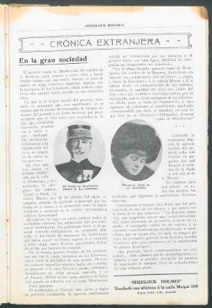 Crónica extranjera - En la gran sociedad