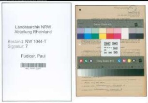 Entnazifizierung Paul Fudicar , geb. 19.02.1899 (Oberingenieur)