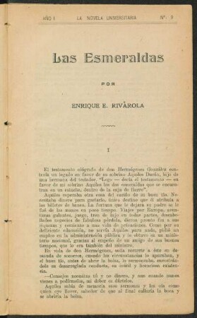 1921000900: Las esmeraldas