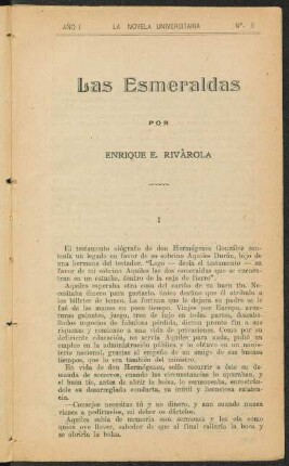 1921000900: Las esmeraldas