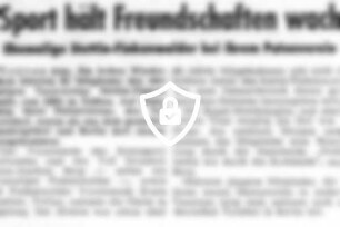 Sport hält Freundschaften wach