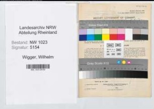 Entnazifizierung Wilhelm Wigger , geb. 23.11.1900 (Stadtinspektor)
