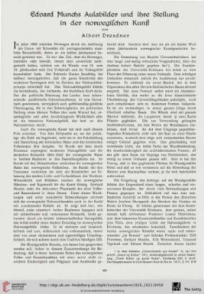 2: Edvard Munchs Aulabilder und ihre Stellung in der norwegischen Kunst