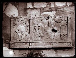Altes Schloß; ehemaliger Steinaltar der Schloßkirche