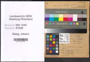 Entnazifizierung Johann Steeg , geb. 22.12.1884 (Kaufmann)