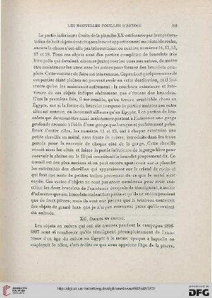 XII: Objets en cuivre