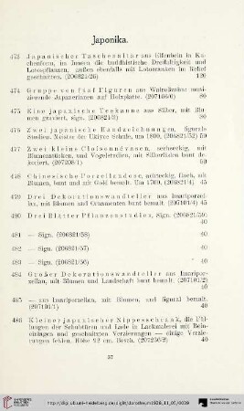 Japonika (Nr. 473-508)