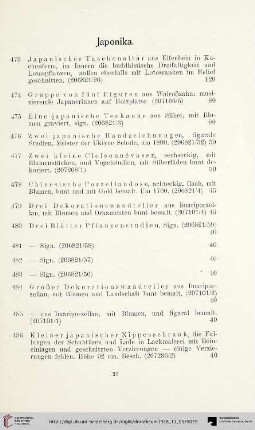 Japonika (Nr. 473-508)