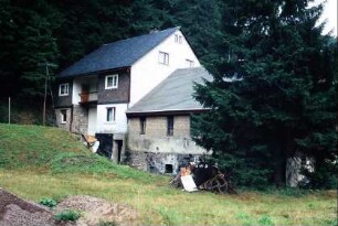 Rückansicht der Mühle