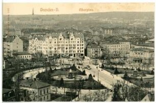 Dresden. Albertplatz und Neustadt