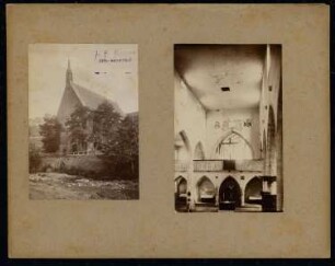 Kobolzeller Kiche und Franziskanerkirche, Rothenburg/Tauber: Kapelle und Innenraum der Franziskanerkirche