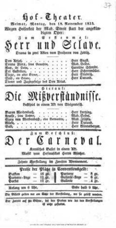 Der Carneval