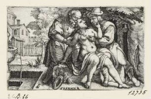 Susanna und die beiden Alten, Blatt 7 der Folge "Szenen des Alten Testament"