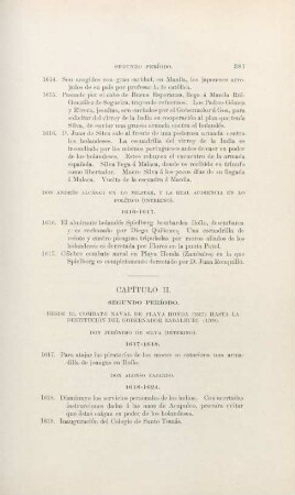Capítulo II. Segundo período