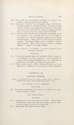 Capítulo II. Segundo período