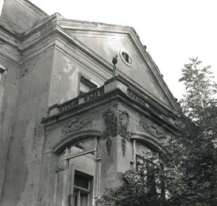 Naunhof-Ammelshain. Herrenhaus. 1723. Balkon (Parkseite)