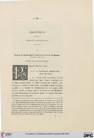 I: Extraits de l’Encyclopédie mécanique de Philon de Byzance