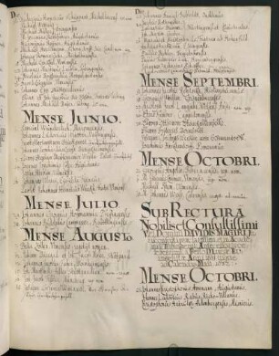 Winterhalbjahr 1631/1632. Rektorat David Magirus