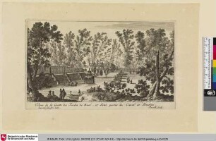Veue de la Grotte du Jardin de Ruel et d'une partie du Canal et Bassins