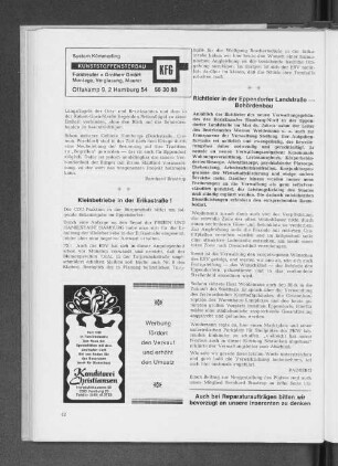 Kleinbetriebe in der Erikastraße!