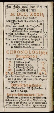 Chronologische Kennzeichen [...]