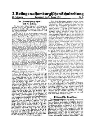 Der "Berechtigungsschein" und die Lehrer : 2. Beilage Nr. 2
