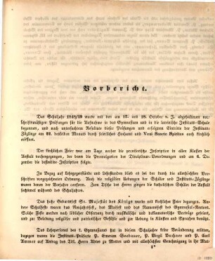 Jahres-Bericht über das Königliche Neue Gymnasium und das Königliche Erziehungs-Institut für Studirende in München : im Studienjahre ... 1848/49
