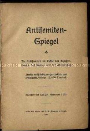 Abhandlung über Antisemitismus