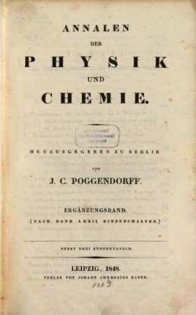 Annalen der Physik. Ergänzungsbände. 2, 2. 1848