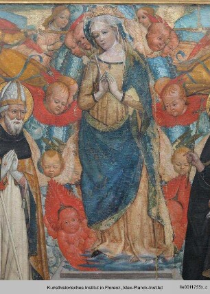 Himmelfahrt und Krönung Mariens mit Heiligen Augustinus und Monica