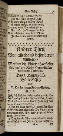 Andere Theil Von allerhand besonderen Anliegen ...